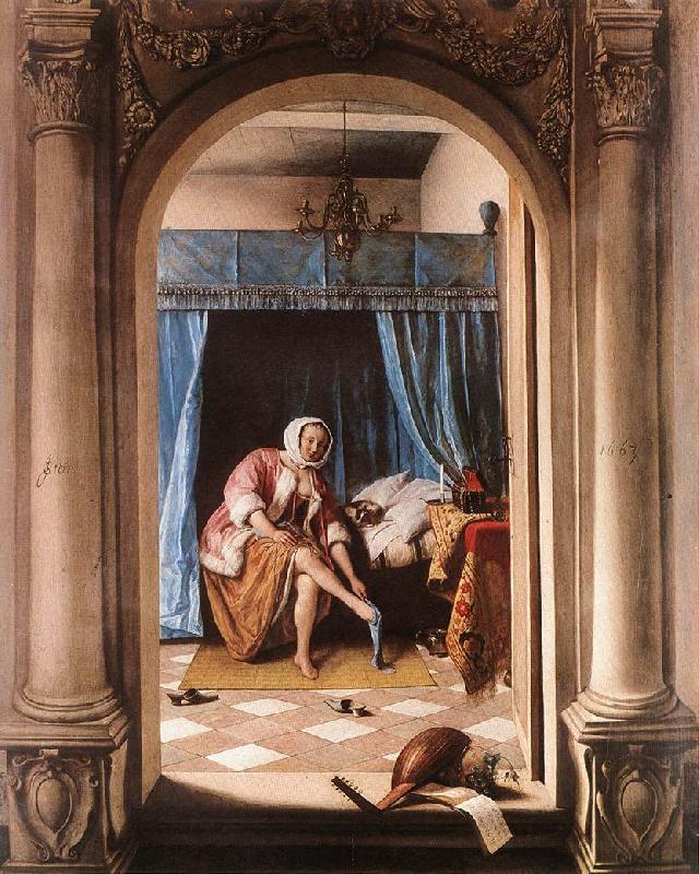 Jan Steen The Morning Toilet oil painting image